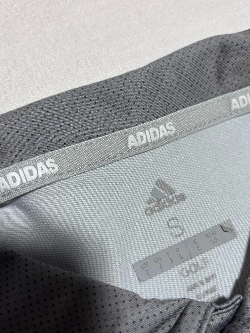 Men’s Adidas Ultimate UPF 50 Golf Polo Shirt | Gray | Size Small | ADVR0792